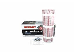 Тёплый пол (нагревательный мат) REXANT Classic RNX -9,0-1350 (площадь 9,0 м2 (0,5 х 18,0 м)), 1350 Вт, двухжильный с экраном 51-0516-2