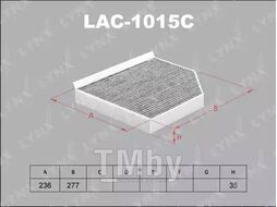 Фильтр салонный угольный AUDI A4 07>, A4 Allroad 09>, A5 07>, Q5 08> LYNXauto LAC-1015C