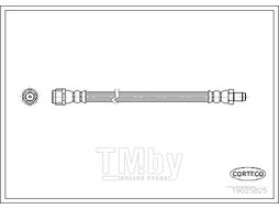 Шланг тормозной MERCEDES-BENZ W202, W208, W210, SPRINTER 2t-4t Rear L=278 CORTECO 19025825