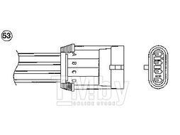 Лямбда-зонд OTA7L-3C4 Opel Omega 2.0 16V 94- NGK 0431