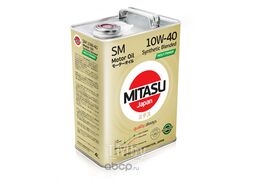 Моторное масло MITASU 10W40 4L MOLY-TRiMER SM (GAS) (API SM Synthetic Blended для бенз газ ДВС) MJ-M22-4