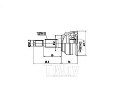 ШРУС внешний CHEVROLET Lanos 1.6 05>, DAEWOO Lanos 1.6 97> CO-1814 AYWIPARTS AW1510123