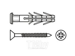 Дюбель-гвоздь грибов. 6х40, п/п US (пакет/20шт) МОНТАЖ BM002307