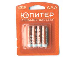 Батарейка AAA LR03 1,5V alkaline 4шт. ЮПИТЕР (JP2102)