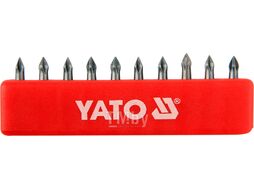 Бита PH0х25мм 1/4" (10шт) S2 HRC58-62 Yato YT-0473