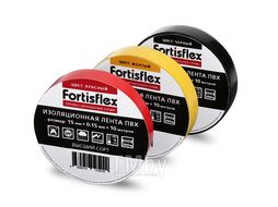 Изолента ПВХ 15x0.15х10 красная (Fortisflex) 71226