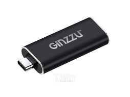 Переходник USB Ginzzu GC-870HC Type C(3.1 вилка) to HDMI(розетка) (up to 4K), металл, черный