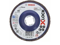 Шлифкруг лепестковый Best for Metal X571 D125 G40 X-LOCK (пластик) 2.608.619.209 BOSCH