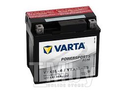 Аккумулятор для мототехники VARTA POWERSPORTS AGM 12V 4Ah 80A 2,23kg 114x71x106 мм 504012003