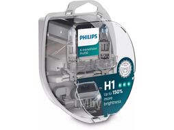 Комплект галогенных ламп H1 12V X-treme Vision Pro150 2шт короб (яркость +150%) Philips 12258XVPS2