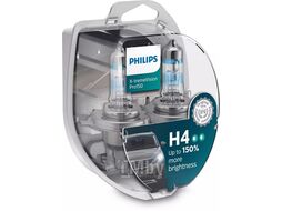 Комплект галогенных ламп H4 12V X-treme Vision Pro150 2шт короб (яркость +150%) Philips 12342XVPS2