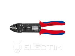 Клещи зажимные для опрессовки чёрное лакирование 240мм (Knipex) 9722240