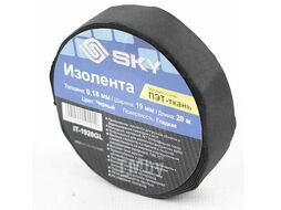 Изолента SKY IT-1920GL (гладкая/подкапотная/черная) 19*20м