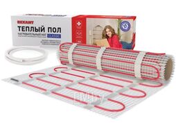 Тёплый пол (нагревательный мат) REXANT Classic RNX-11,0-1650 (площадь 11,0 м2 (0,5 х 22,0 м)), 1650 Вт, двухжильный с экраном