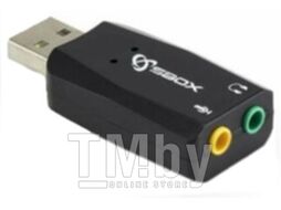 Адаптер SBOX Audio USB - 2x3.5 (USBC-11)