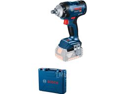 Аккум. ударный гайковерт BOSCH GDS 18V-400 в кейсе (18.0 В, БЕЗ АККУМУЛЯТОРА, посадочн. квадрат 1/2 ", 400 Нм, вес 1.6 кг)