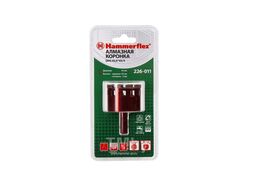 Алмазная трубчатая коронка Hammer Flex 226-011 DHS 45,0*65/5 A3, алмаз 60Р, керамогранит