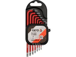 Ключи TORX sec. T9-T30 S2 (набор 9пр.) Yato YT-0562