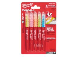 Текстмаркеры цветные MILWAUKEE INKZALL