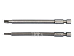 Биты TORX sec. T15, T27 1/4"х100мм (2шт) S2 HRC58-62 Yato YT-0491