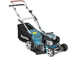 Газонокосилка бензиновая MAKITA PLM 4630 N2 (3.5 л.с., шир. 46 мм, выс. 20-75 мм, мульчир. стальн. корпус, травосборник 60 л)