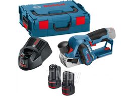 Аккум. рубанок BOSCH GHO 12V-20 L-BOXX (12.0 В, 2 акк, 3.0 Ач, Li-Ion, 14.500 об/мин, ширина: 56 мм, макс.глубина: 2 мм, 1,5 кг.)