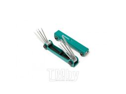 Набор ключей TORX складной 8пр. (T5H-T10H, T15H, T20H c отверстием) Forsage F-5087TF