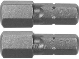 Бита HEX H8х25мм 1/4" (2шт) AlSl S2 Yato YT-77924