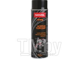 Эмаль акриловая ACRYL TOPCOAT SPRAY BLACK GLOSS чёрный глянец 500 мл 34302