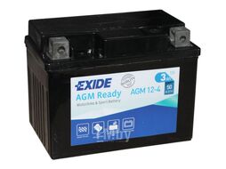 Аккумуляторная батарея EXIDE AGM12-4 евро 3Ah 50A 115/70/85 moto AGM12-4