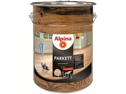 Лак алкидный для паркета Alpina Parkett глянцевый (9,1 кг) 10 л