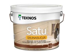 Лак для деревянных полок Teknos SAUNA-NATURA/SATU Saunasuoja глянец, 2,7 л