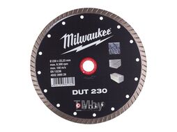 Круг алмазный DUT D 230 мм MILWAUKEE