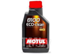 Моторное масло Motul 0W30 (1L) 8100 Eco-Clean ACEA C2, API SN CF, Рек-ции:TOYOTA,HONDA,SUBARU (синт.) 102888