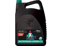 Антифриз зеленый X-FREEZE Green до -40С 10kg (8,9 л) (Готовый) (90282) 430206071