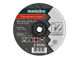 Круг обдирочный 230х6,0х22,2 для алюминия, Metabo 616763000