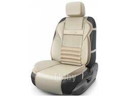 Накидка на сиденье AUTOPROFI Multi Comfort, анатомическая, 6 упоров, 3 предм, экокожа, бежевый MLT-320G BE