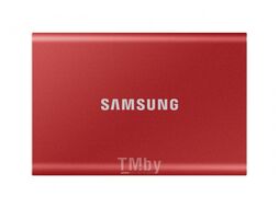 Внешний жесткий диск SAMSUNG 1000Gb Touch SSD T7 1TB [MU-PC1T0R] красный металлик