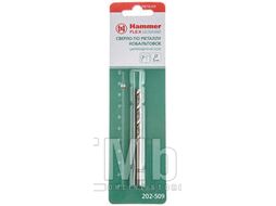 Сверло HAMMER Flex 202-509 DR CO 5,00мм*86мм кобальт M35, DIN338, HRC65-70 59143