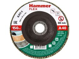 Круг лепестковый торцевой 150 Х 22 Р 40 тип 1 КЛТ Hammer Flex SE 213-027