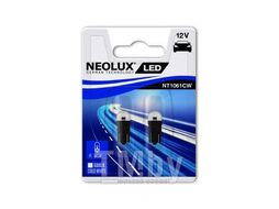 Комплект светодиодных ламп блистер 2шт 12V 5W W5W LED technology 6000K NEOLUX NT1061CW-02B