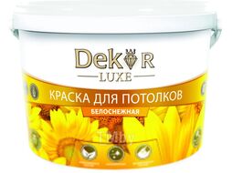 Краска Dekor ВД-АК 216 для потолка (7кг, белоснежный)