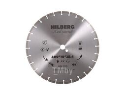 Диск алмазный по железобетону Hilberg серия Hard Materials Laser 400x10x25.4/12 mm HM109