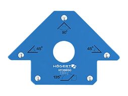 Магнитный угольник для сварочных работ 34кг, размер: 190х122х27мм HOEGERT HT3B650