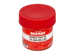 Флюс для пайки REXANT, паста TR-RM KELLER, 20 мл, банка, блистер