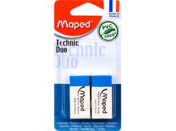 Набор ластиков Maped Technic Duo / 011712 (2шт, белый/голубой)