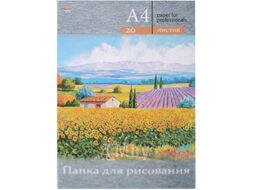 Набор бумаги для рисования Проф-Пресс Цветочные поля / 20-3222