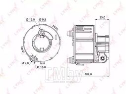 Фильтр топливный HYUNDAI Solaris 1.4-1.6 (RUS) 10>, KIA Rio 1.25-1.4 (RUS) 11> LYNXauto LF-993M