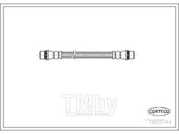 Шланг тормозной задн. Renault Megane 96-, Megane Scenic 97-99, Scenic 99-03 CORTECO 19025744