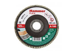 Круг лепестковый торцевой 125 Х 22 Р100 тип 1 КЛТ P100 Hammer Flex SE 213-021